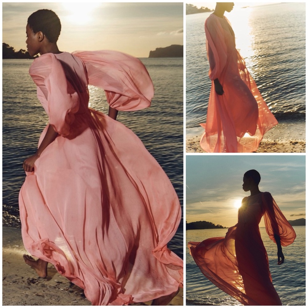 MASSIMO DUTTI ~ Long Romantic Dress Studio